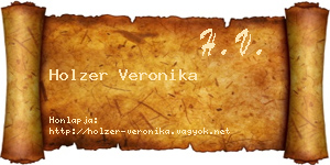 Holzer Veronika névjegykártya